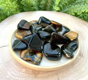 Tigers Eye Polished Tumbled Stone, The Holistic `Hamper, online crystal shop UK