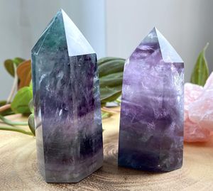 Rainbow Fluorite Large Crystal Healing Tower, The Holistic Hamper, online crystal shop UK