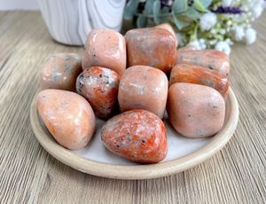 orchid calcite tumble stones, the holistic hamper online crystals