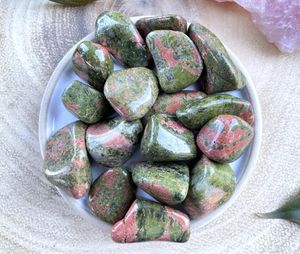 Unakite Crystal Tumble Stones, UK Online Crystal Shop, The Holistic Hamper