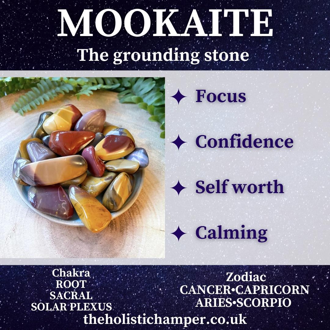 Mookaite Tumble Stone, Jasper Healing Crystal, The Holistic Hamper, online crystal shop UK