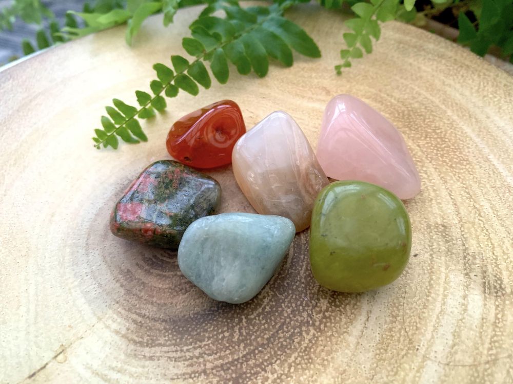 Healing Tumble stone sets from The Holistic Hamper