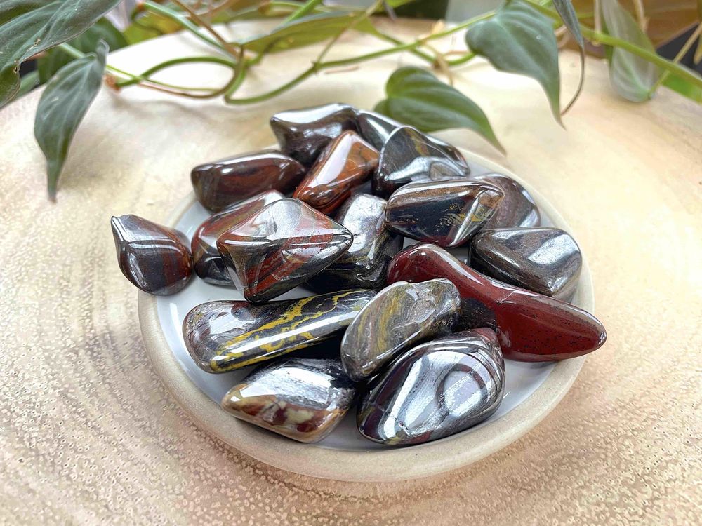 Tiger Iron Tumble Stones, UK Online Crystal Shop, Buy crystals