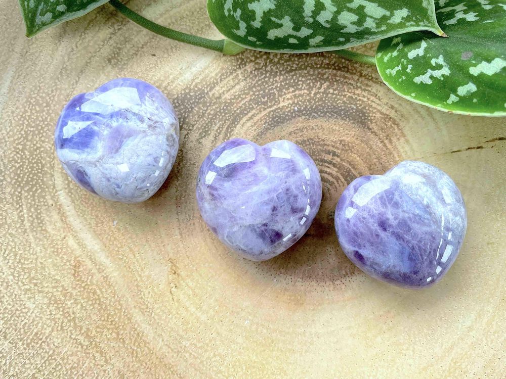 Lilac Amethyst carved crystal heart, The Holistic Hamper Online Crystal Shop