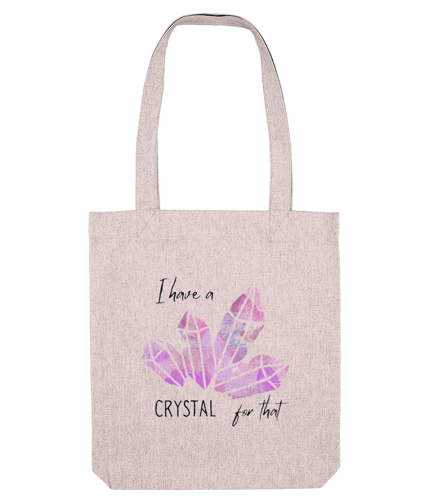 I have a crystal for that ladies pale pink tote bag, the holistic hamper