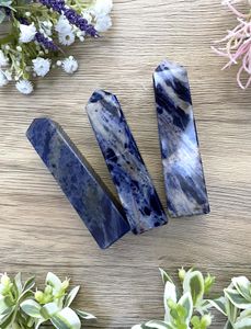 sodalite crystal towers group, the holistic hamper UK crystal shop