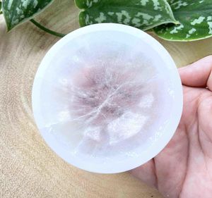 White selenite crystal charging bowl 8cm, healing crystals, The holistic hamper crystal shop