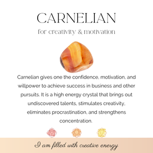 carnelian properties card