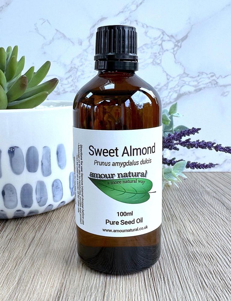 Sweet almond pure carrier oil 100ml bottle
