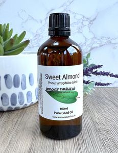 Sweet almond pure carrier oil 100ml bottle