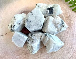 Raw rough rainbow moonstone healing crystals for protection, The Holistic Hamper, online crystal shop UK