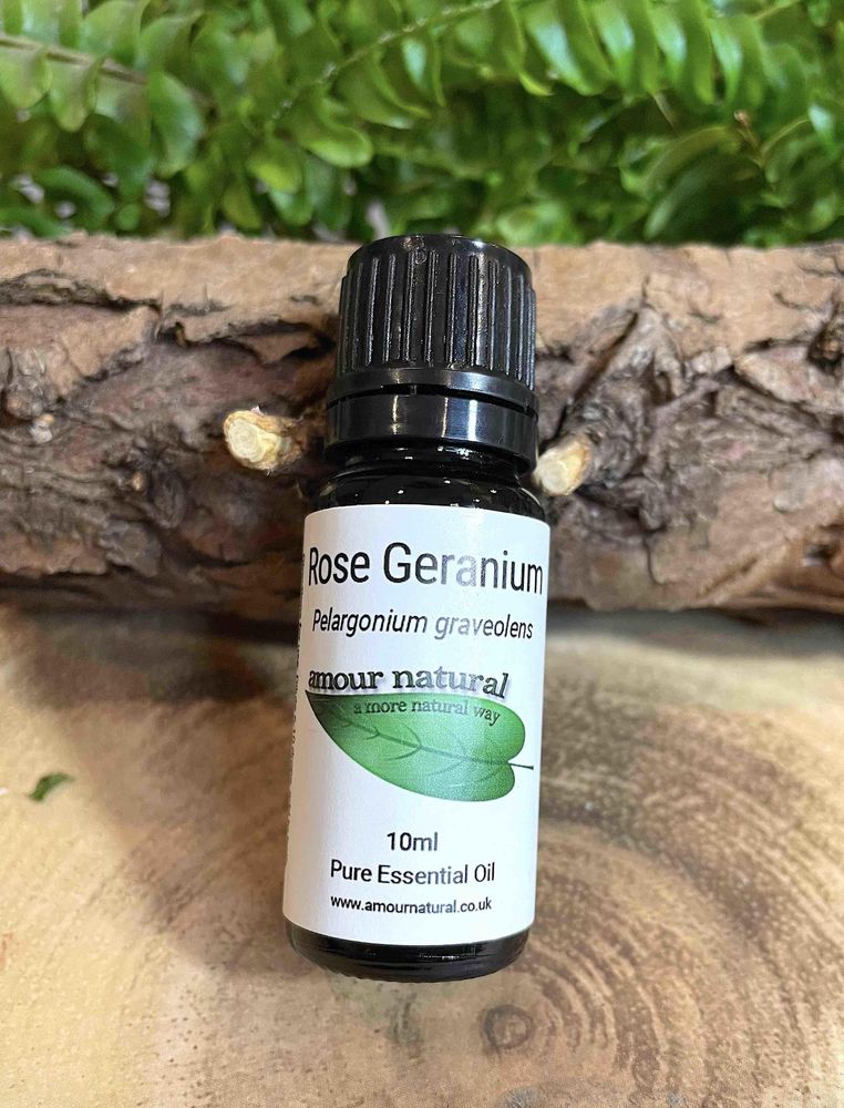 Rose geranium pure essential oil, The Holistic hamper online wellbeing shop UK