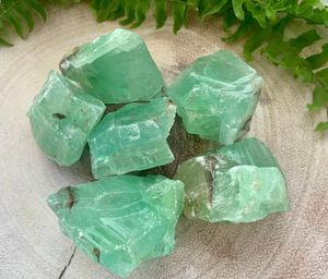 Raw green calcite, The Holistic Hamper, online crystal shop UK