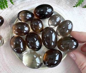 Smokey quartz large crystal tumbled stones