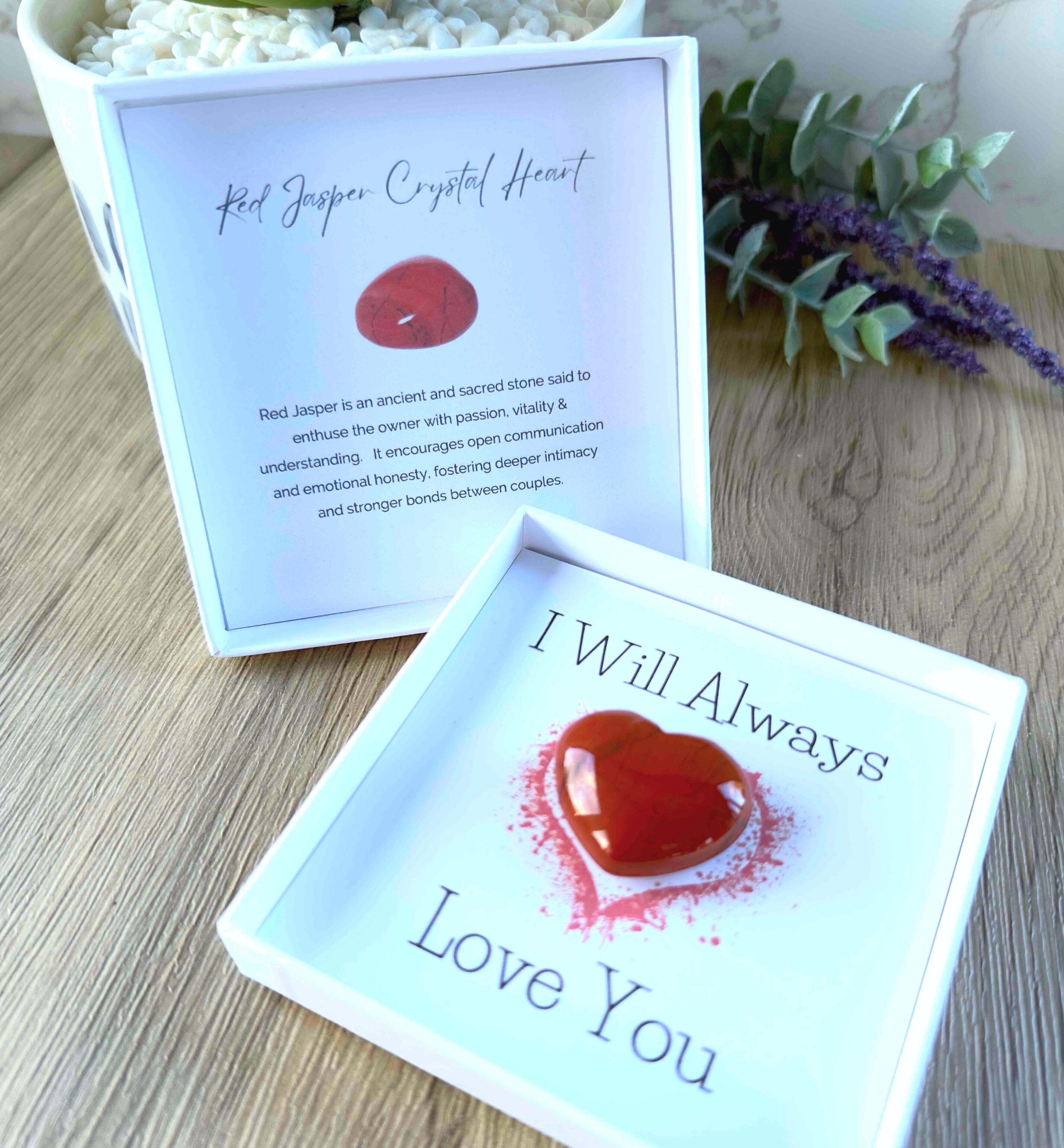 Justinstones 10 Cuori In Pietra Lioces 20 Mm | Cristalli Per Reiki E Chakra | Con Scatola Regalo