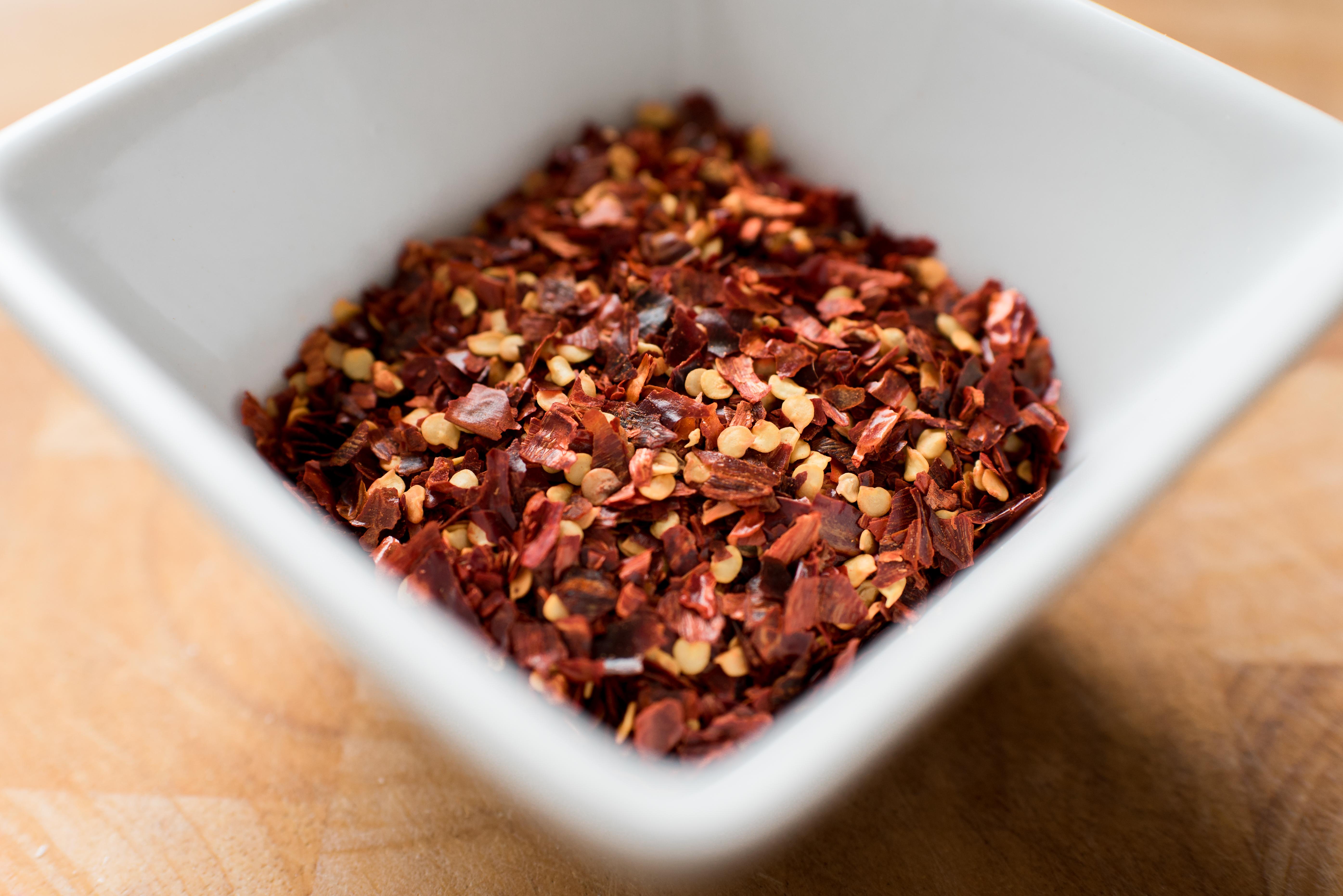 Chilli Flakes in a bowl