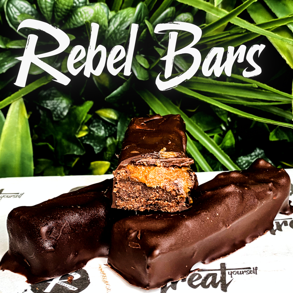 photo of chocolate caramel rebel bar