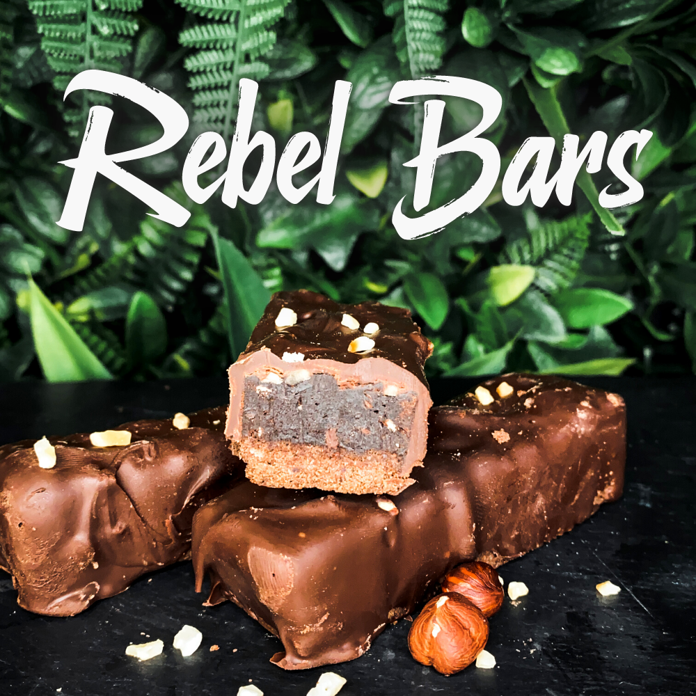 picture of the chocolate hazelnut rebel bar