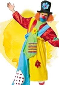SAuguste Clown Costume by Stamco 19117 available here at Karnival Costumes online party shop