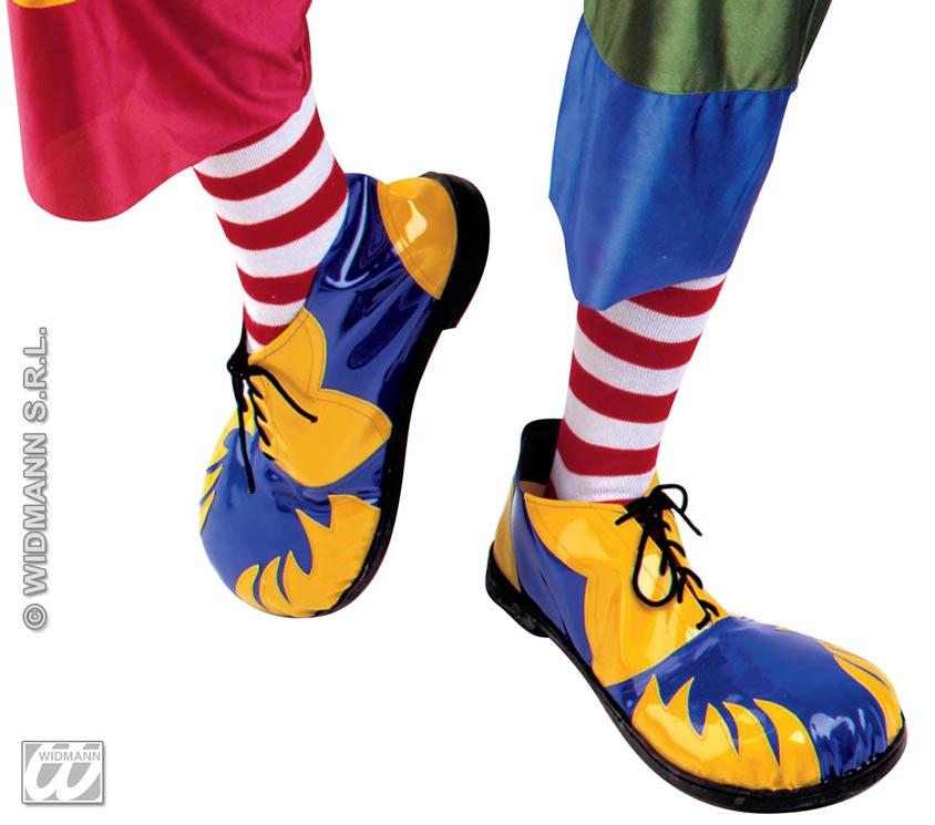 Professional Clown Shoes - Yellow and Blue