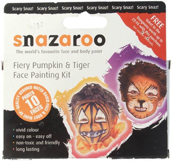 Snazaroo Pumpkin and Tiger Face Painting Kit