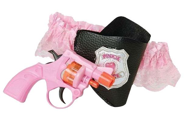 Pinkie Police Sexy Thigh Garter with Pistol BA1039 available here at Karnival Costumes online party shop