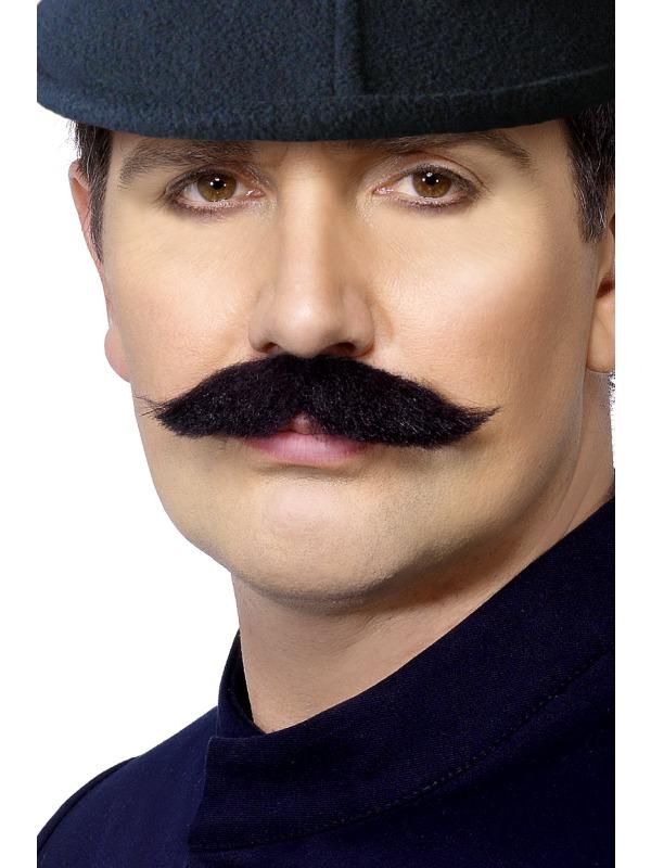 Old Fashioned Police Moustache by Smiffys 30219 available from a large selection of facila hair here at Karnival Costumes online party shop