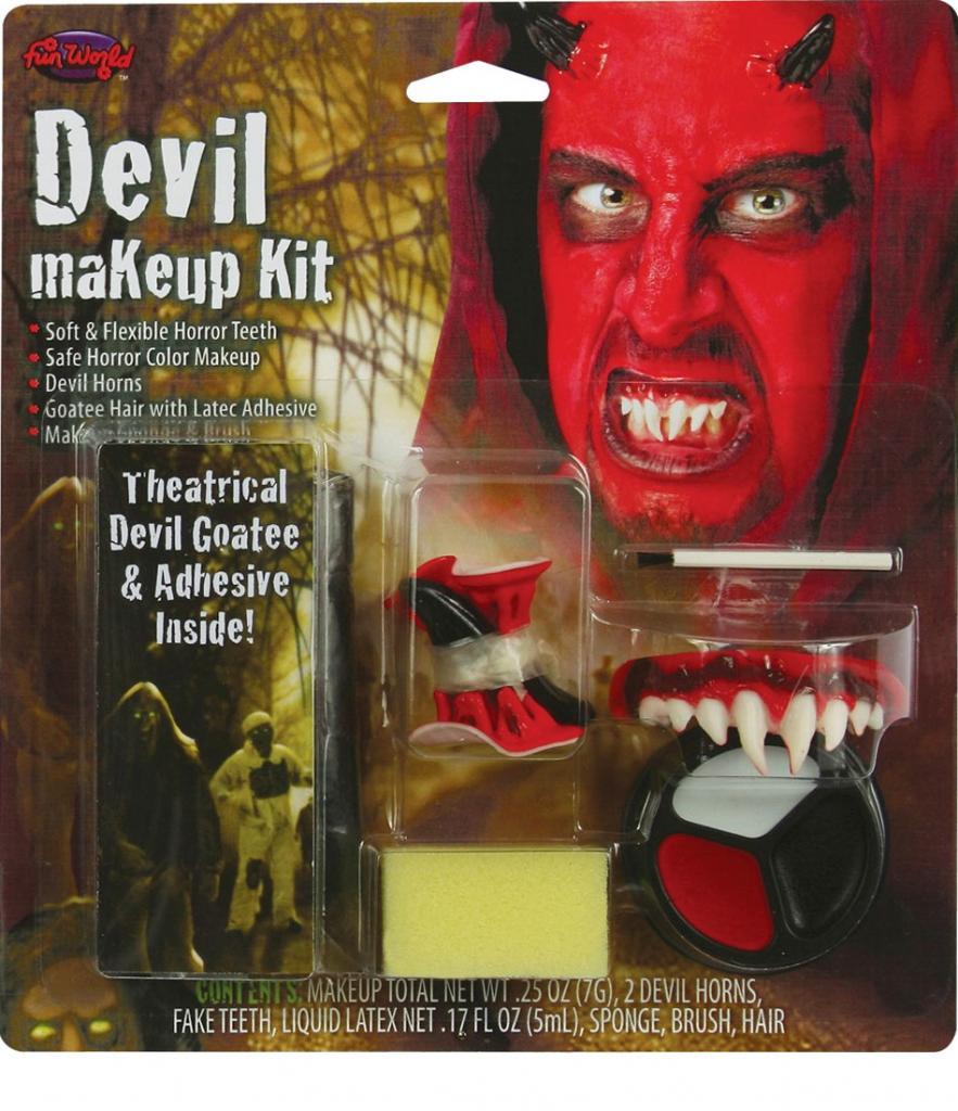 Devil Make-up and Accessories Set from Karnival; Costumes