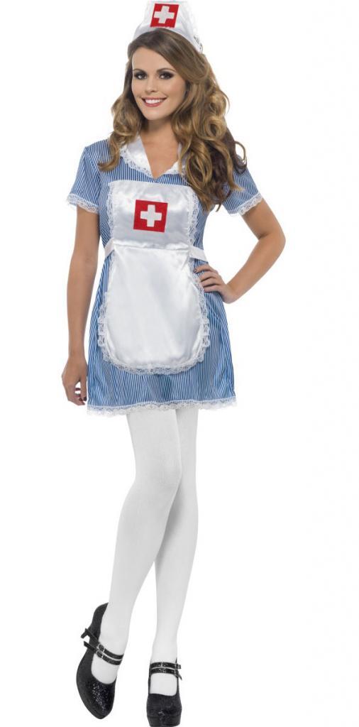 Naughty Hospital Matron Fancy Dress Costume by Smiffy 24477 available here at KArnival Costumes online party shop