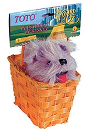 Toto in a basket by Rubies 511. Fully licensed and available from a collection of Wizard of Oz costume accessories here at Karnival Costumes online party shop