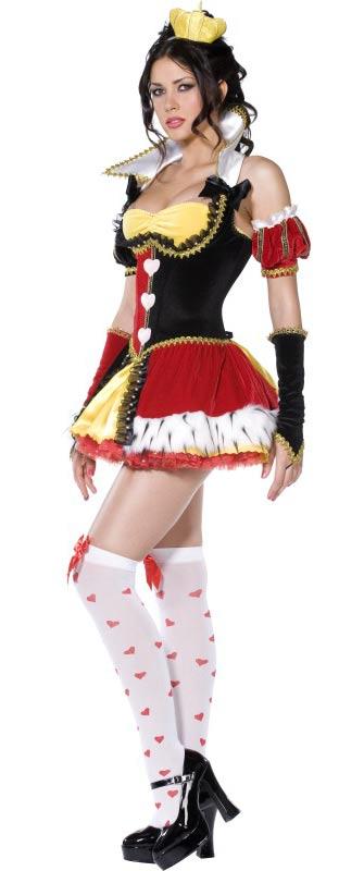 Storytime Queen of Hearts Fancy Dress Costume - side view