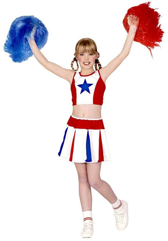 Sporty Cheerleader Fancy Dress Fancy Costume by Widmann 3814 available here at Karnival Costumes online party shop