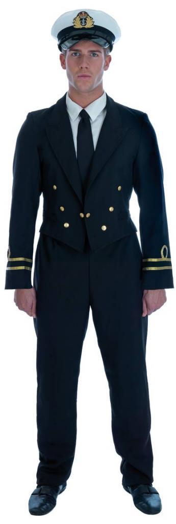 WWII Naval Officer Fancy Dress Costume