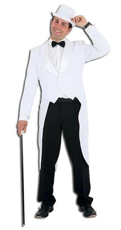 Showtime White Tailcoat Fancy Dress Costume / Dancing Outfit