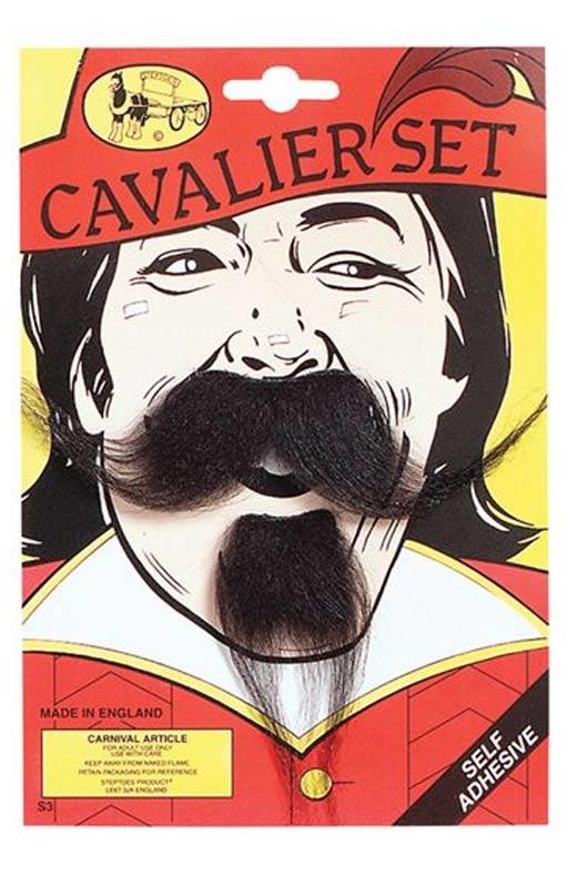 Cavalier Moustache and Beard by Steptoes MB20 available here at Karnival Costumes online party shop