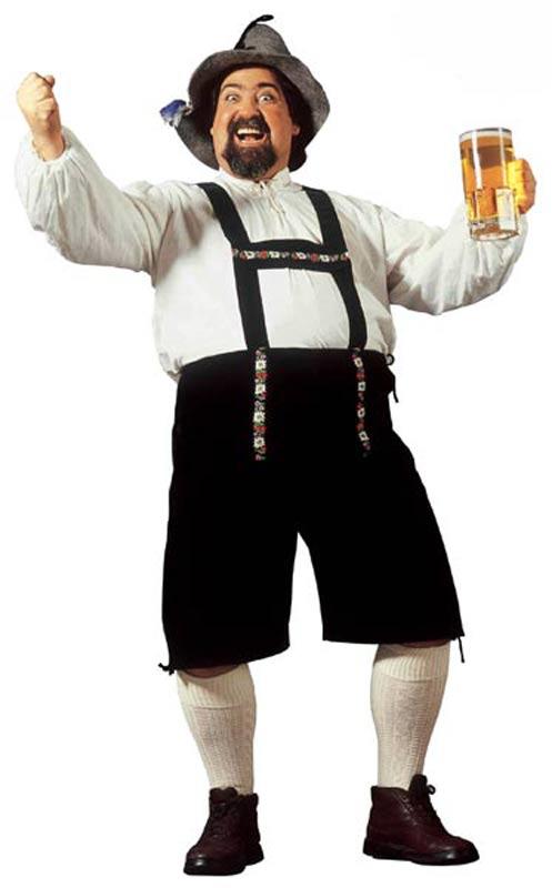 Bavarian Man Gents Fancy Dress Costume - Fuller Cut