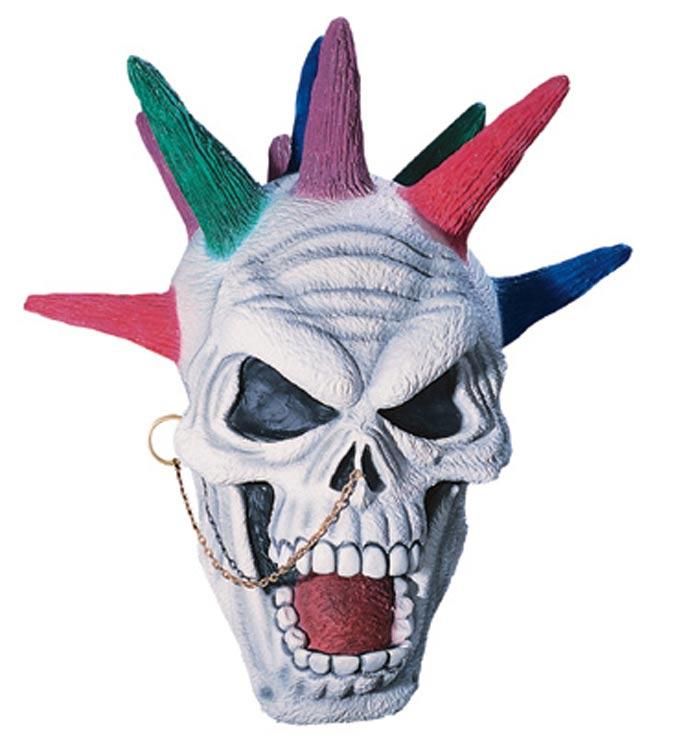 Super Deluxe Punk Skull Horror Clown Mask