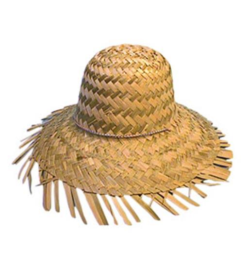 Beachcomber straw hat with ragged edges item 11404 from a collection availabl ehere at Karnival Costumes online party shop