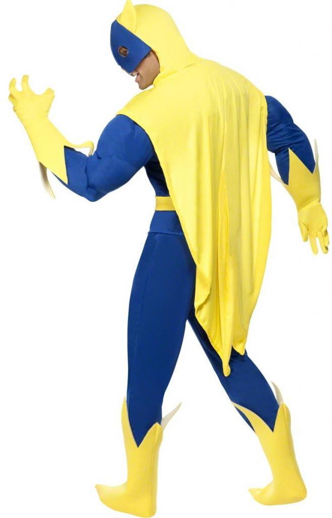Bananaman Costume - Superhero Costumes and Fancy Dress - Side View