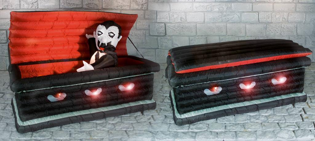 Inflatable Up and Down Dracula in Coffin - 1.8mtr