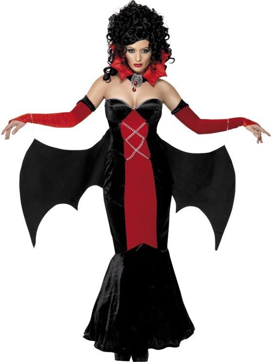 Gothic Manor Vampiress Halloween Fancy Dress Costume