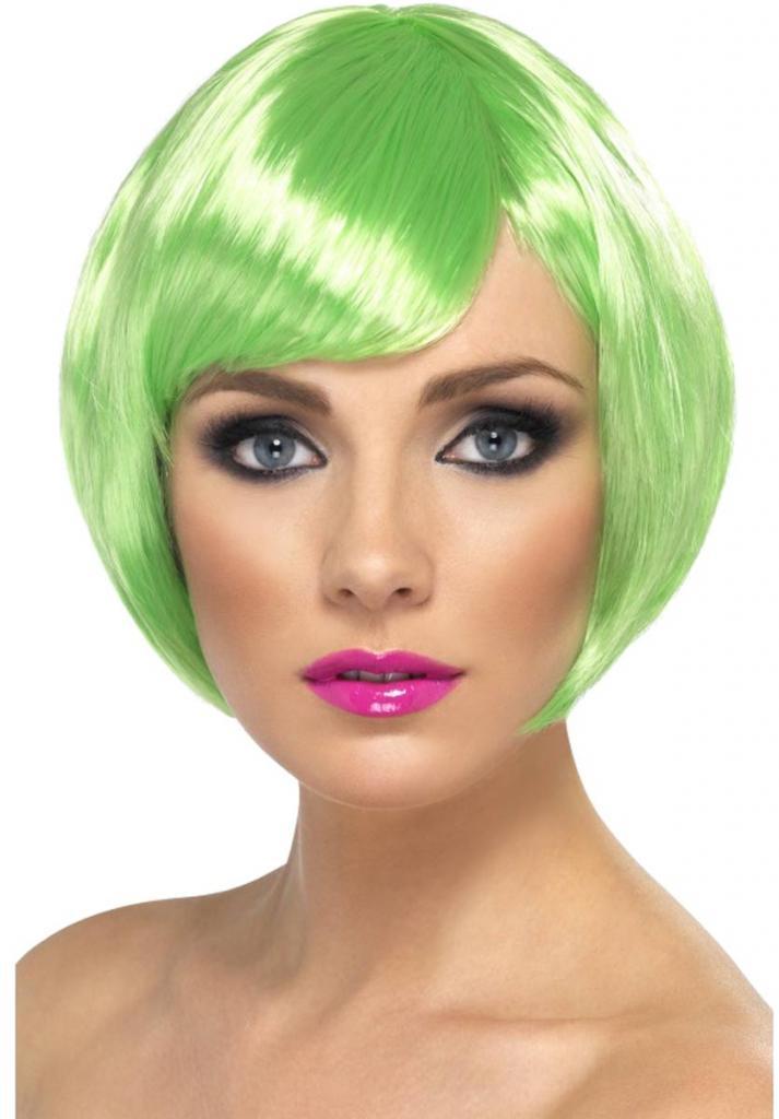 Babe Wig Green in a short style by Smiffys 25399 availabl ehere at Karnival Costumes online party shop