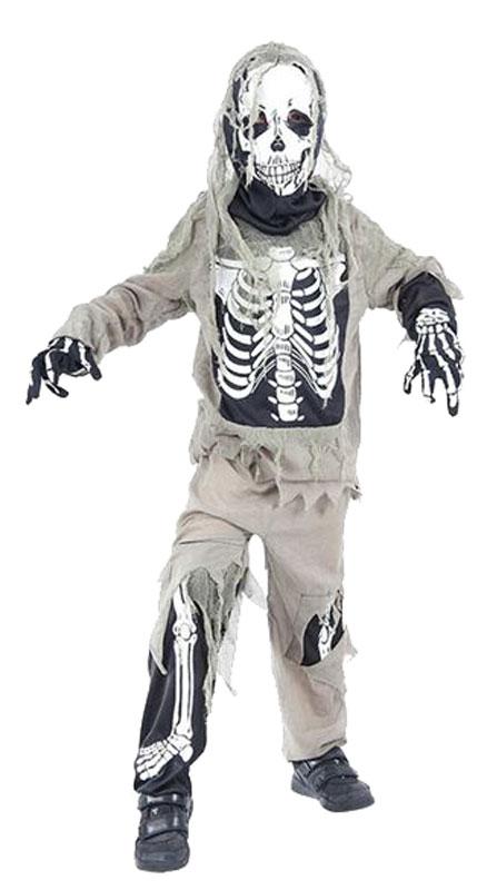 Skeleton Zombie Boy's Halloween Fancy Dress Costume