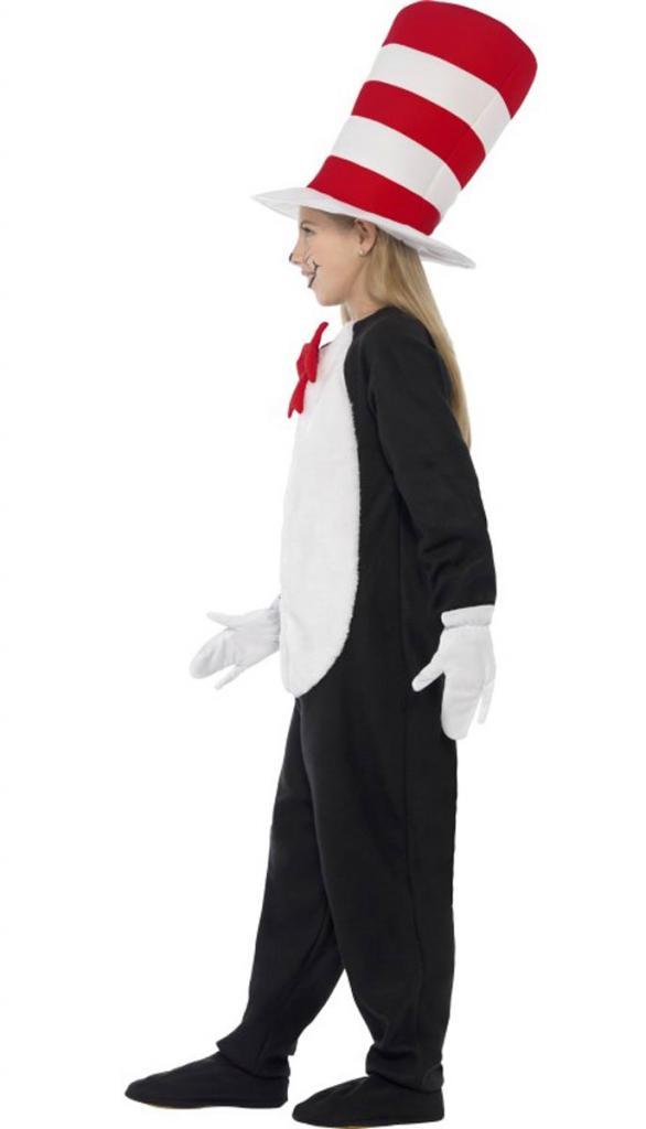 Girl's Cat In The Hat Fancy Dress 27538 available in all sizes from Karnival Costumes