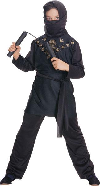 Unisex Black Ninja Fancy Dress Costume by Rubies Masquerade 881037 available here at Karnival Costumes online party shop