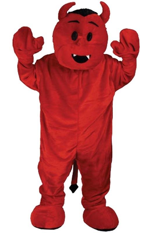 Deluxe Red Devil Mascot Fancy Dress Costume