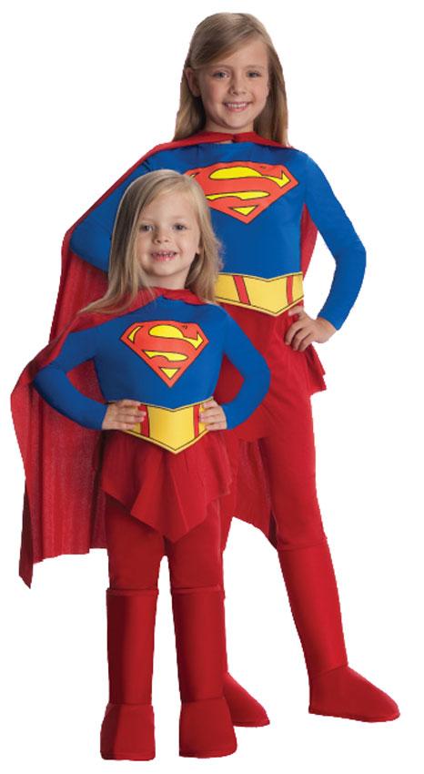 Supergirl Fancy Dress Costume for Children and Toddlers from Karnival Costumes