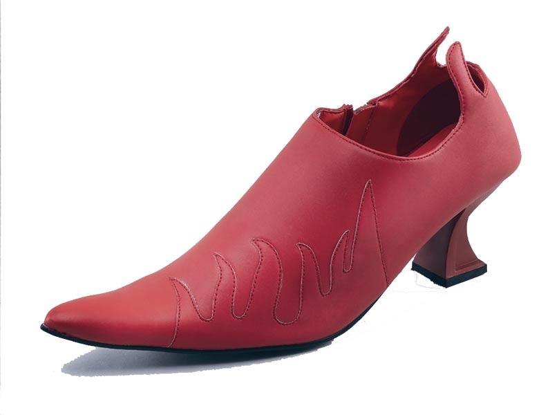 Sexy Red Devil Ankle Boots