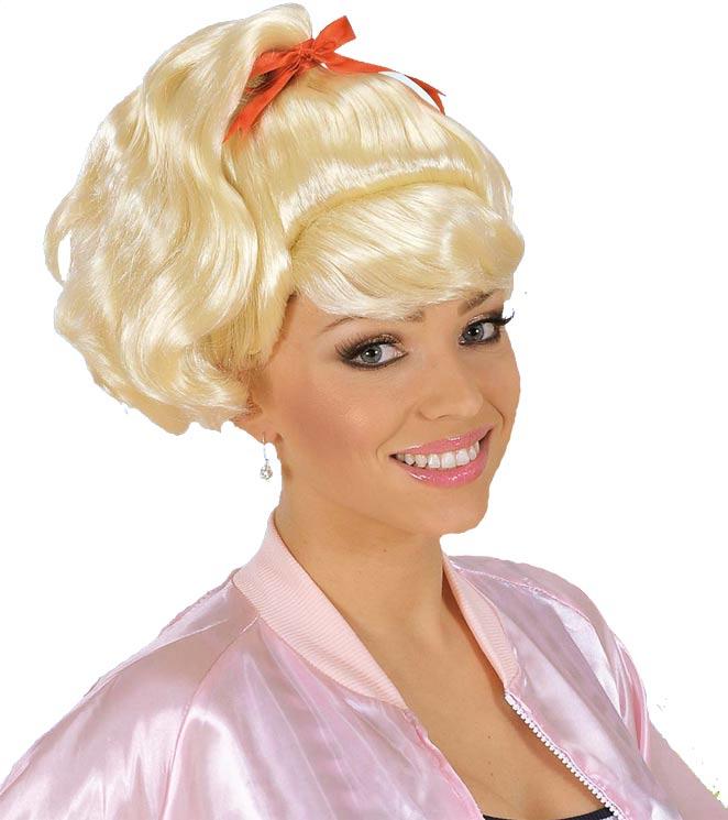 50s Sandy Wig in Blonde by Widmann S0670 from a collection of Grease the Movie Wigs here at Karnival Costumes online party shop