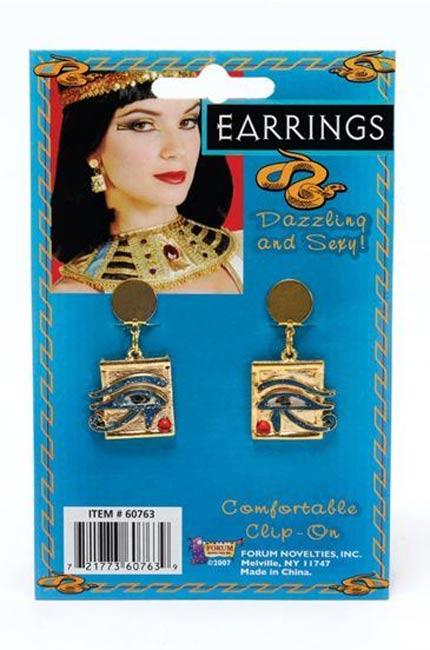 Cleopatra Eye Earrings - Egyptian Costume Accessories
